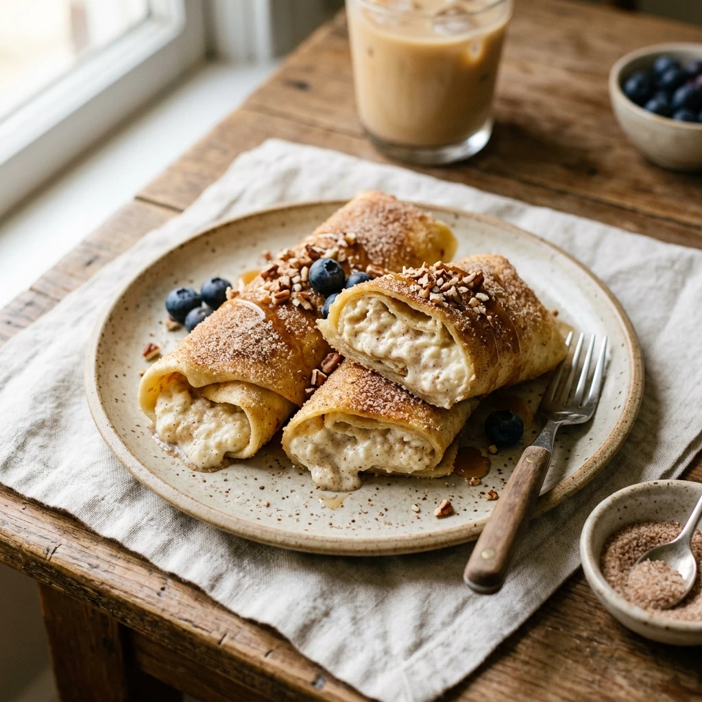 Viral Cottage Cheese Wraps Dessert - Cinnamon Sugar