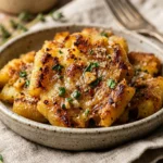 Viral Crispy Smashed Gnocchi with Garlic Butter