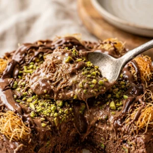 Viral Dubai Chocolate Cheesecake Creamy No Bake Easy TikTok Famous 2026