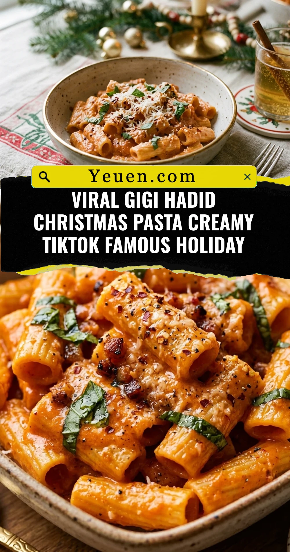 Viral Gigi Hadid Christmas Pasta Creamy TikTok Famous Holiday