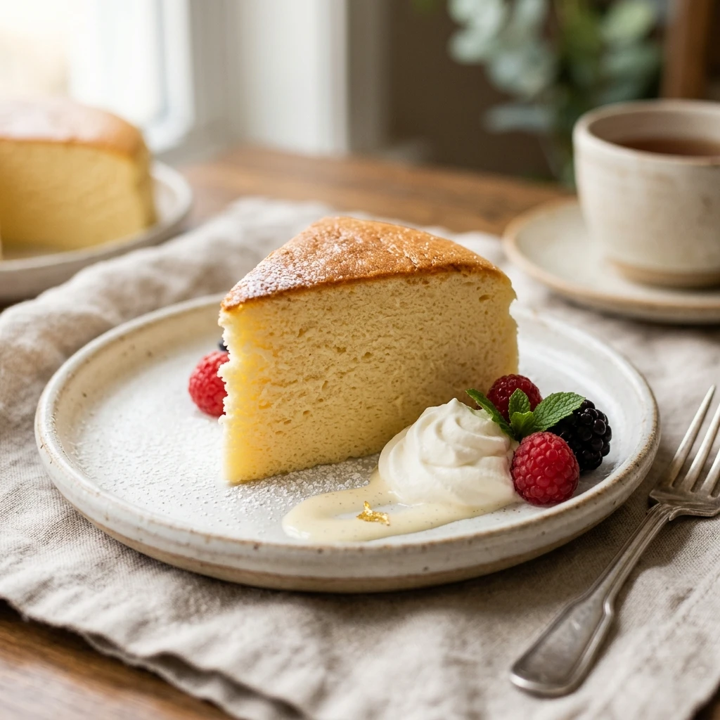 Viral Japanese Cotton Cheesecake Fluffy Creamy Easy TikTok Famous
