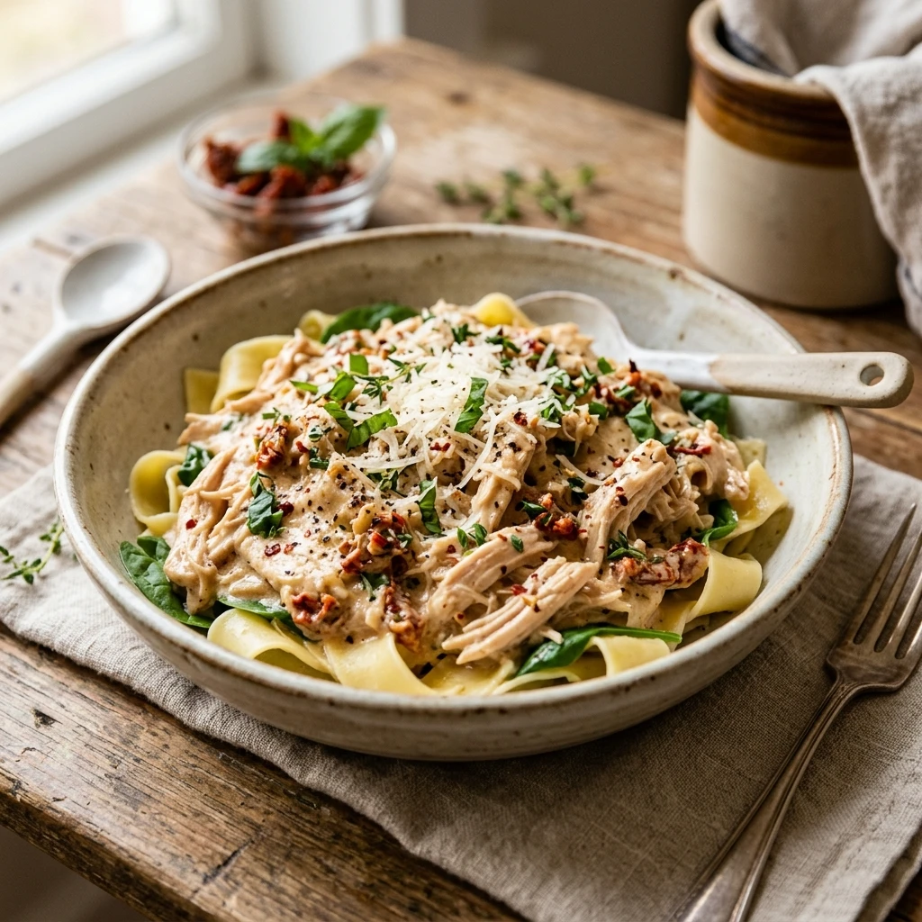 Viral Marry Me Chicken High Protein Crockpot