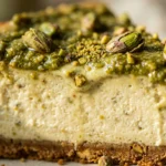 Viral Pistachio Cheesecake Creamy Baked Easy TikTok Famous Flavored 2026 Recipe