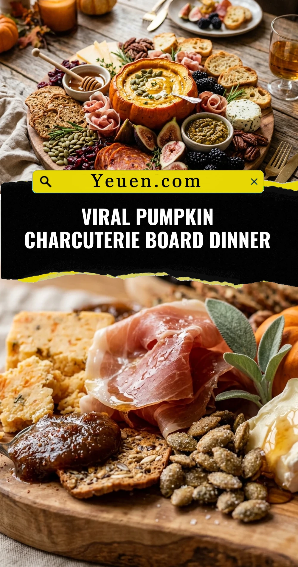 Viral Pumpkin Charcuterie Board Dinner