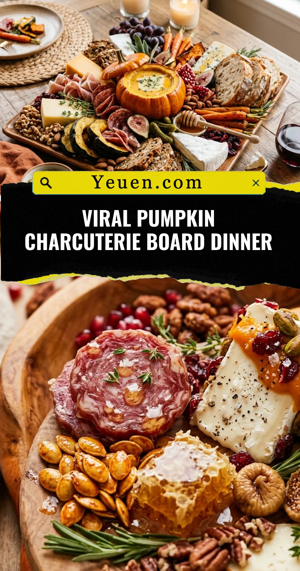 Viral Pumpkin Charcuterie Board Dinner