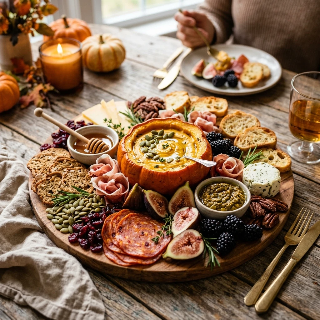 Viral Pumpkin Charcuterie Board Dinner