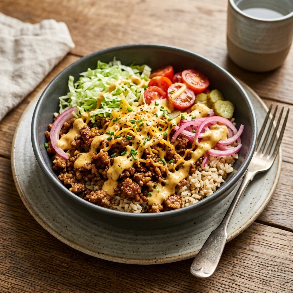 Viral Smash Burger Bowls Extra Crispy Beef Rice TikTok Famous Healthy