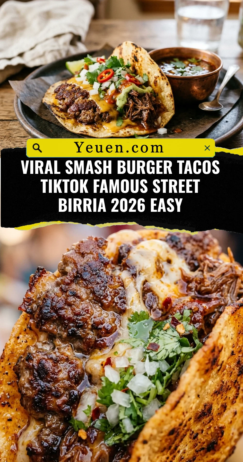 Viral Smash Burger Tacos TikTok Famous Street Birria 2026 Easy