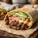 Viral Smash Burger Wraps Extra Crispy Beef Lettuce TikTok Famous
