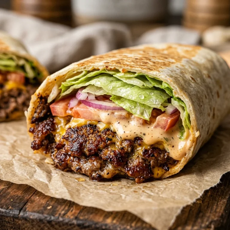Viral Smash Burger Wraps Extra Crispy Beef Lettuce TikTok Famous