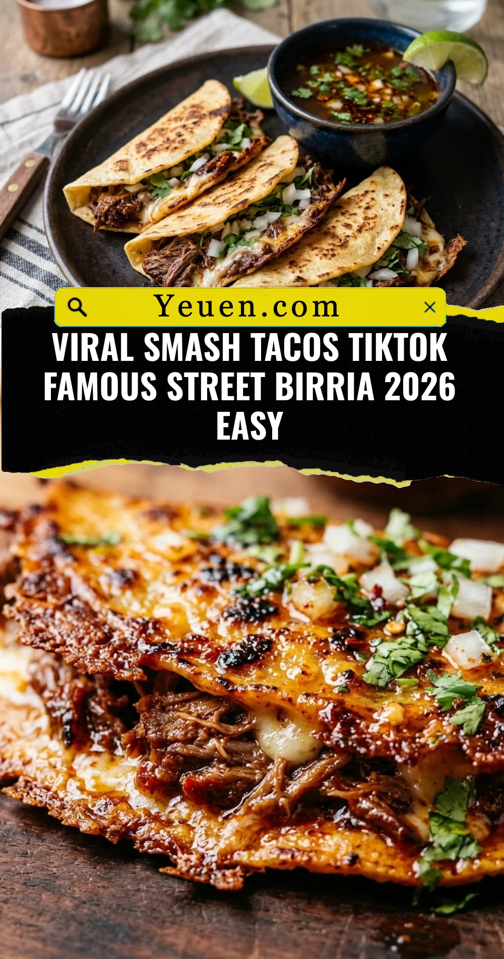 Viral Smash Tacos TikTok Famous Street Birria 2026 Easy