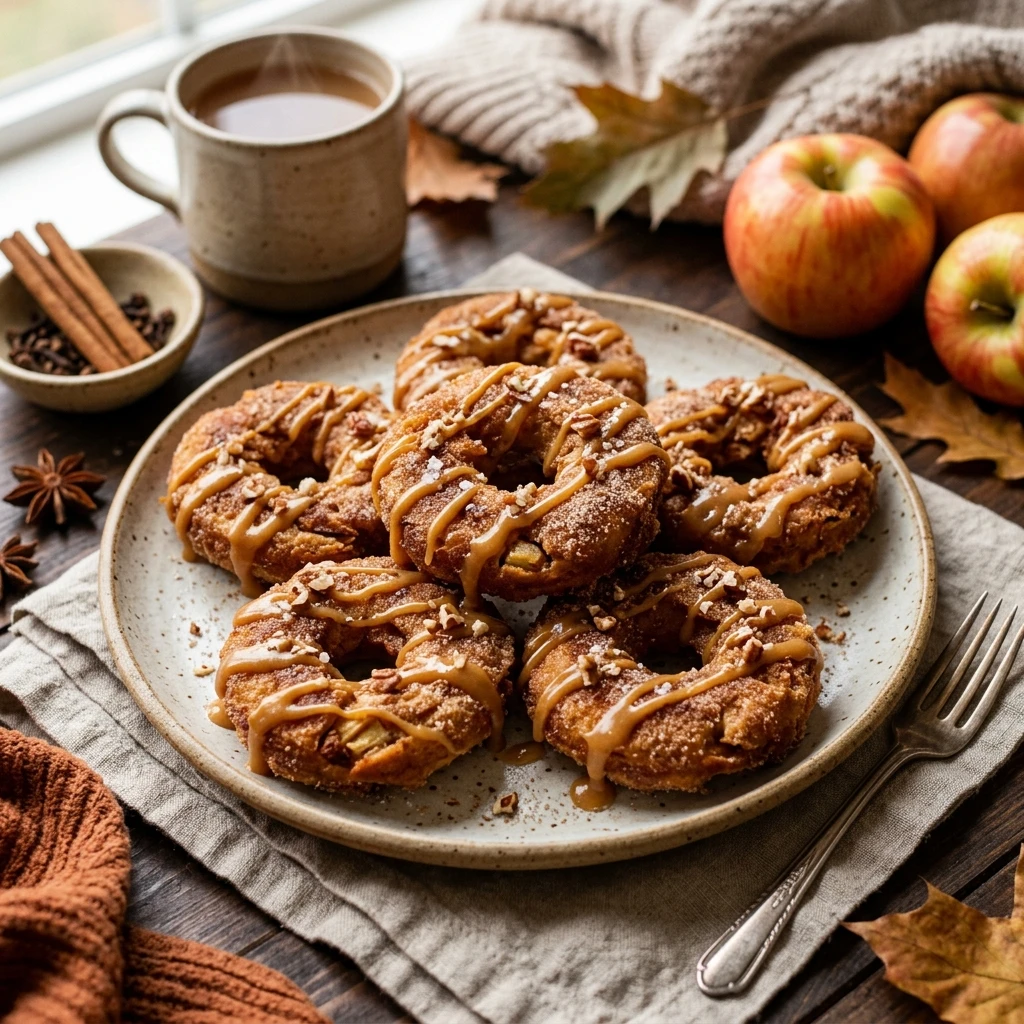 Viral Smashed Apple Cider Donuts Fall Crispy