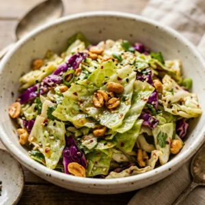 Viral Smashed Cabbage Salad Crunchy TikTok Budget 2026 Healthy No Mayo
