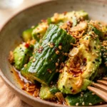 Viral Smashed Cucumber And Avocado Salad Crispy TikTok Asian Extra Crispy