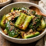 Viral Smashed Cucumber Salad TikTok Crispy Asian Sesame Extra Crispy