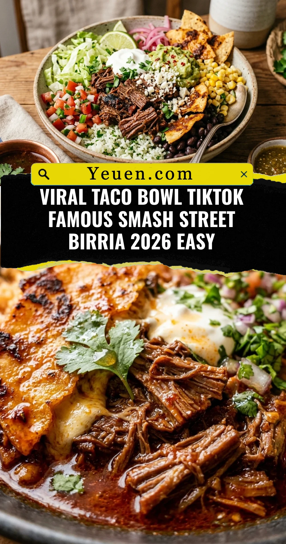 Viral Taco Bowl TikTok Famous Smash Street Birria 2026 Easy