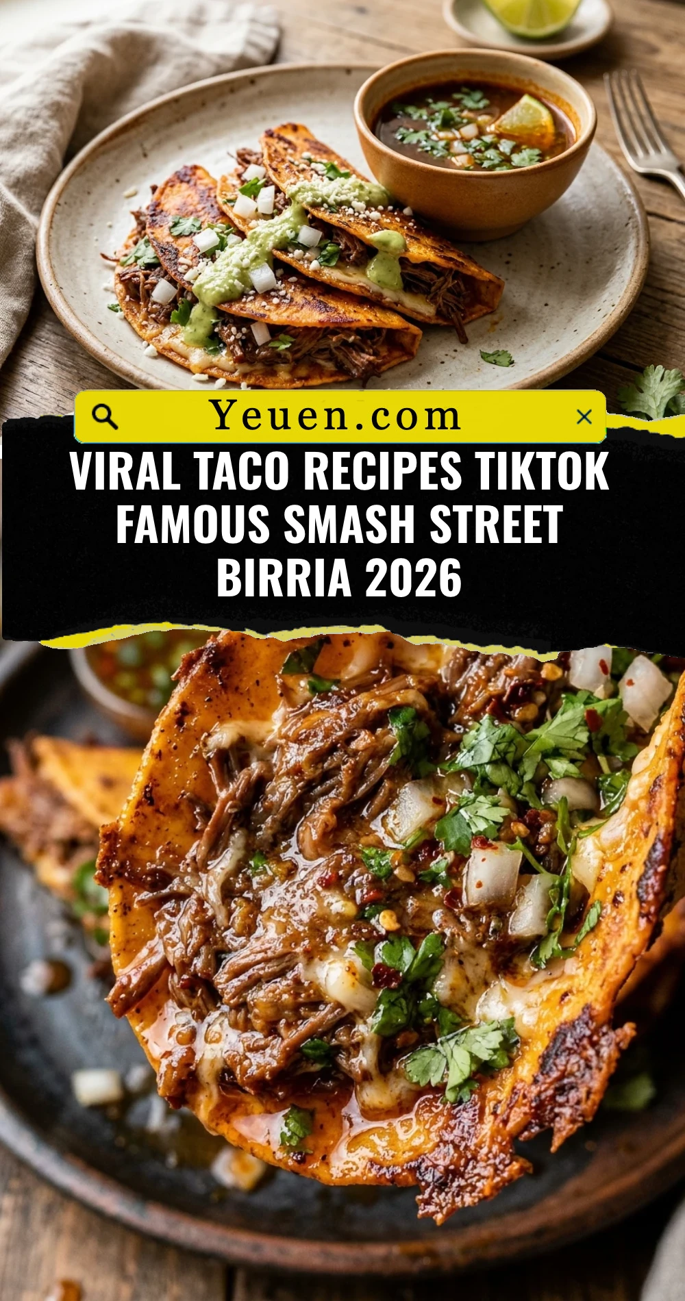 Viral Taco Recipes TikTok Famous Smash Street Birria 2026