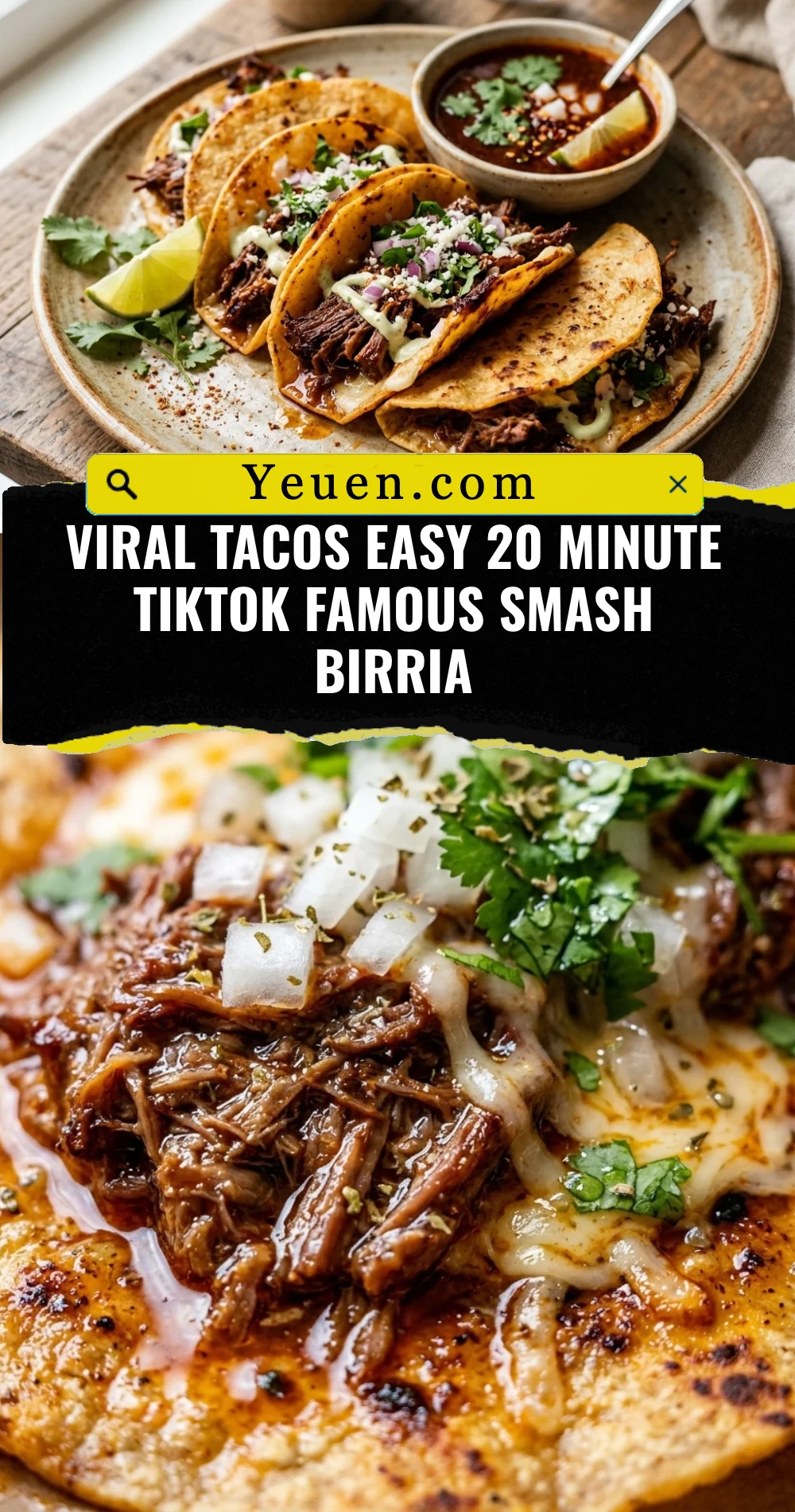 Viral Tacos Easy 20 Minute TikTok Famous Smash Birria
