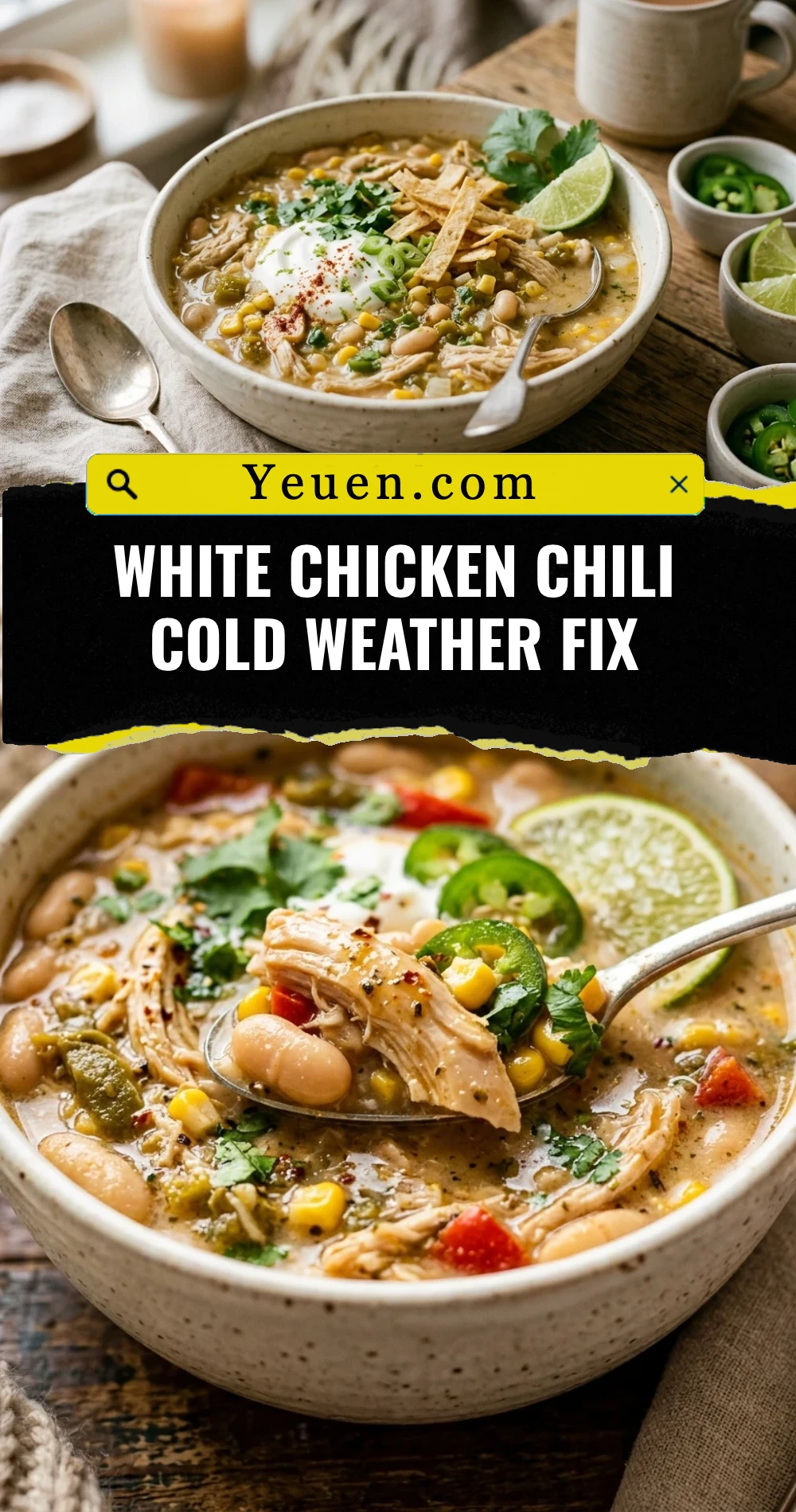 White Chicken Chili Cold Weather Fix