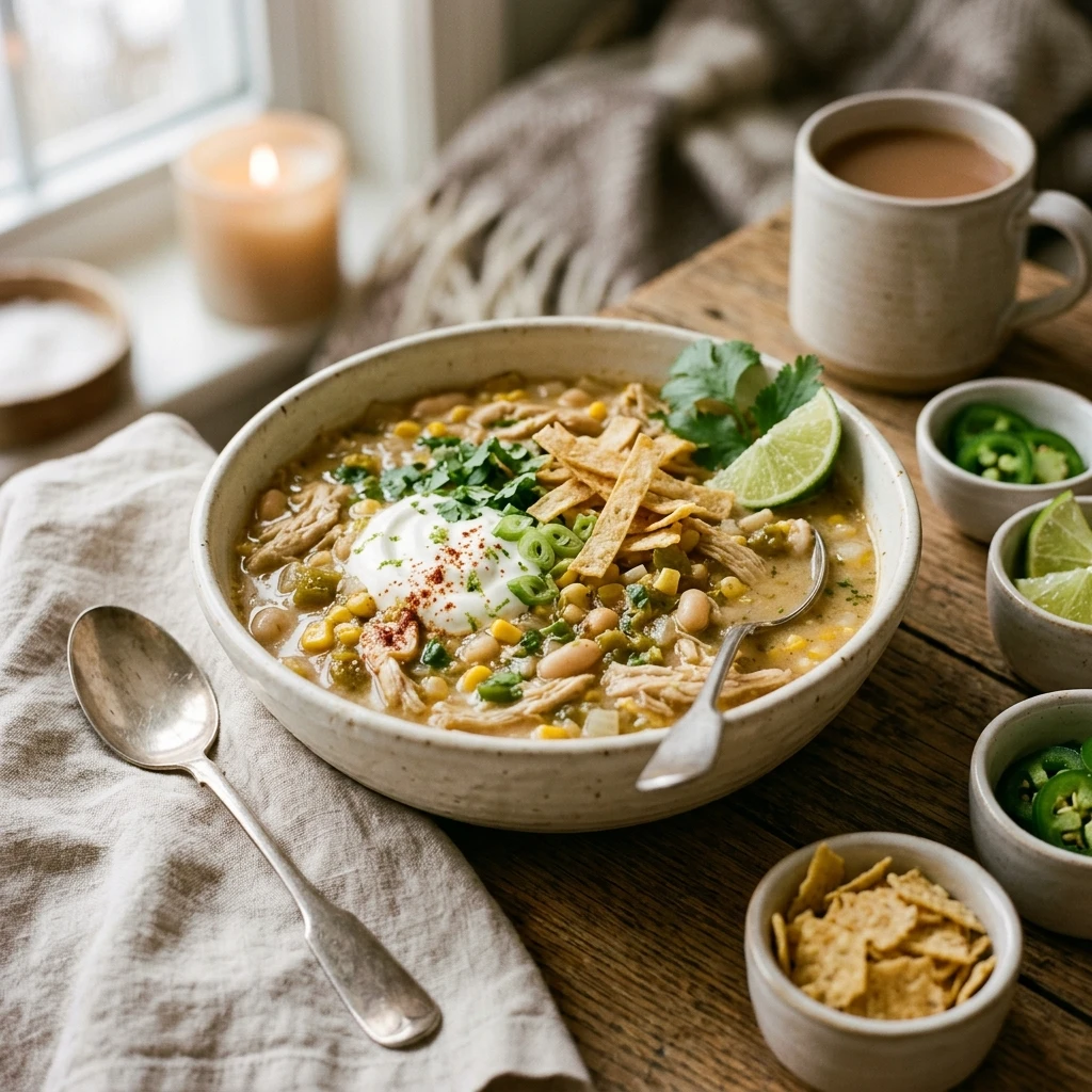 White Chicken Chili Cold Weather Fix