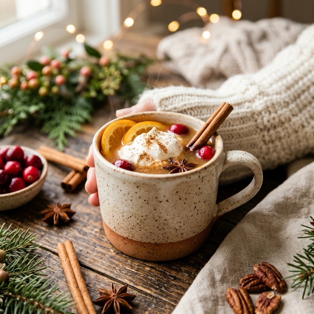 Winter Apple Cider Drink Easy Cozy Holiday Drink