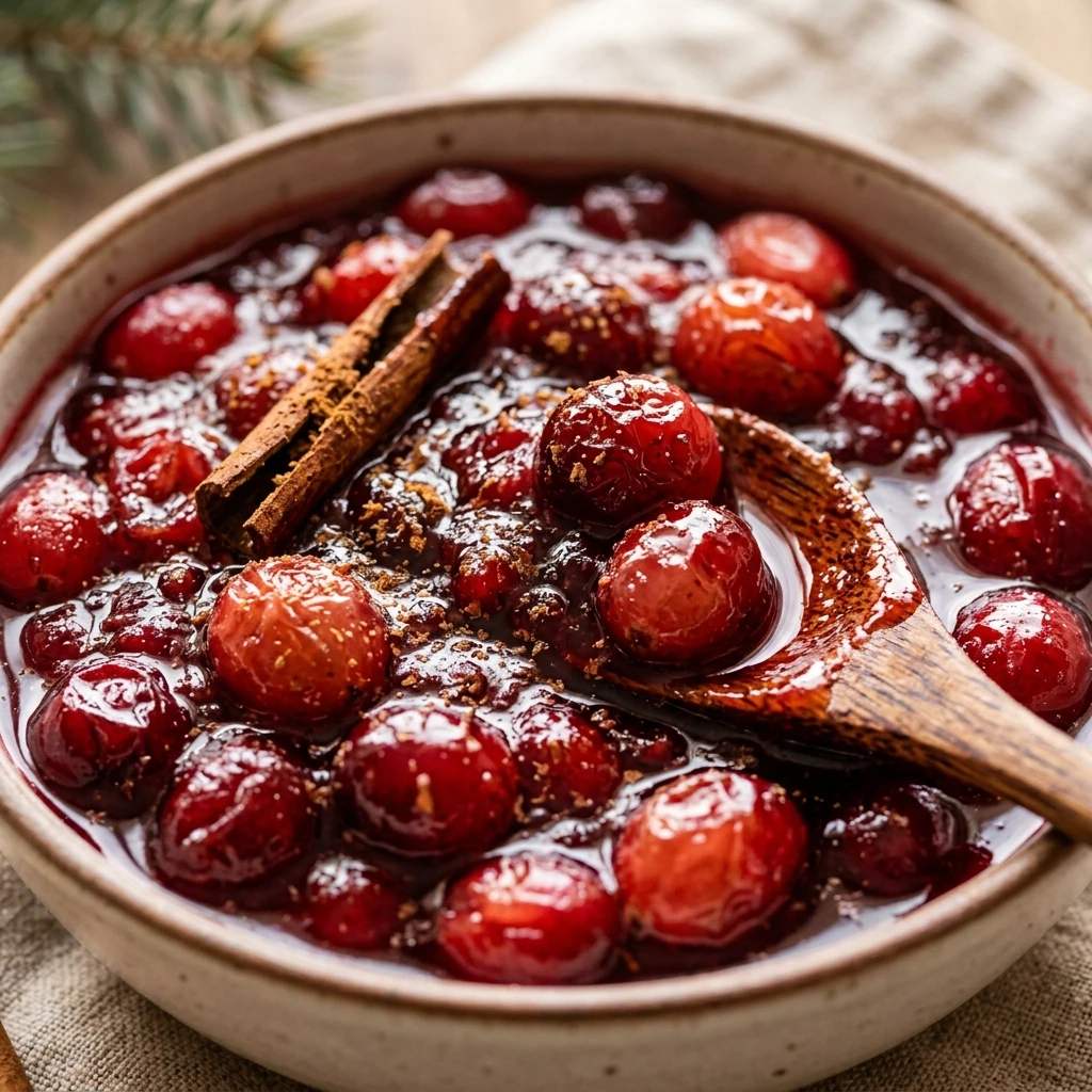 Winter Cranberry Sauce With Maple And Cinnamon