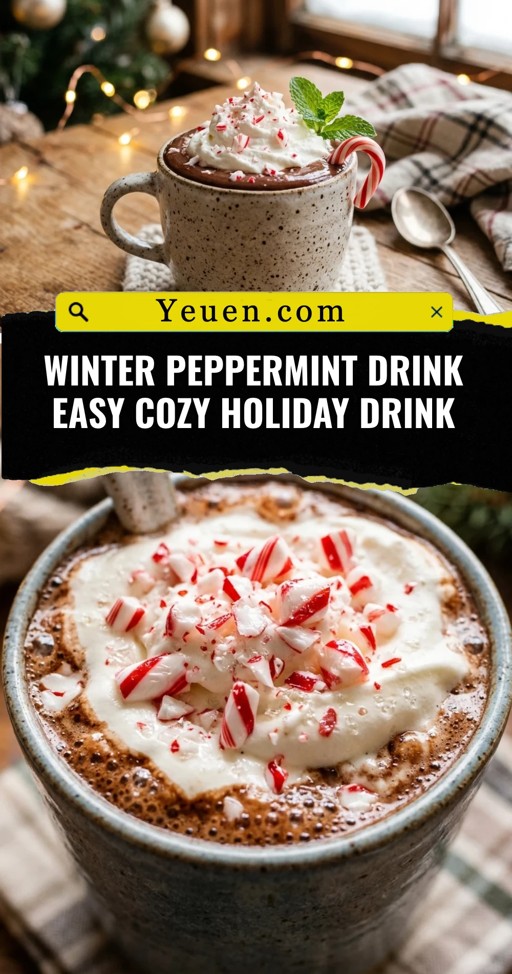 Winter Peppermint Drink Easy Cozy Holiday Drink