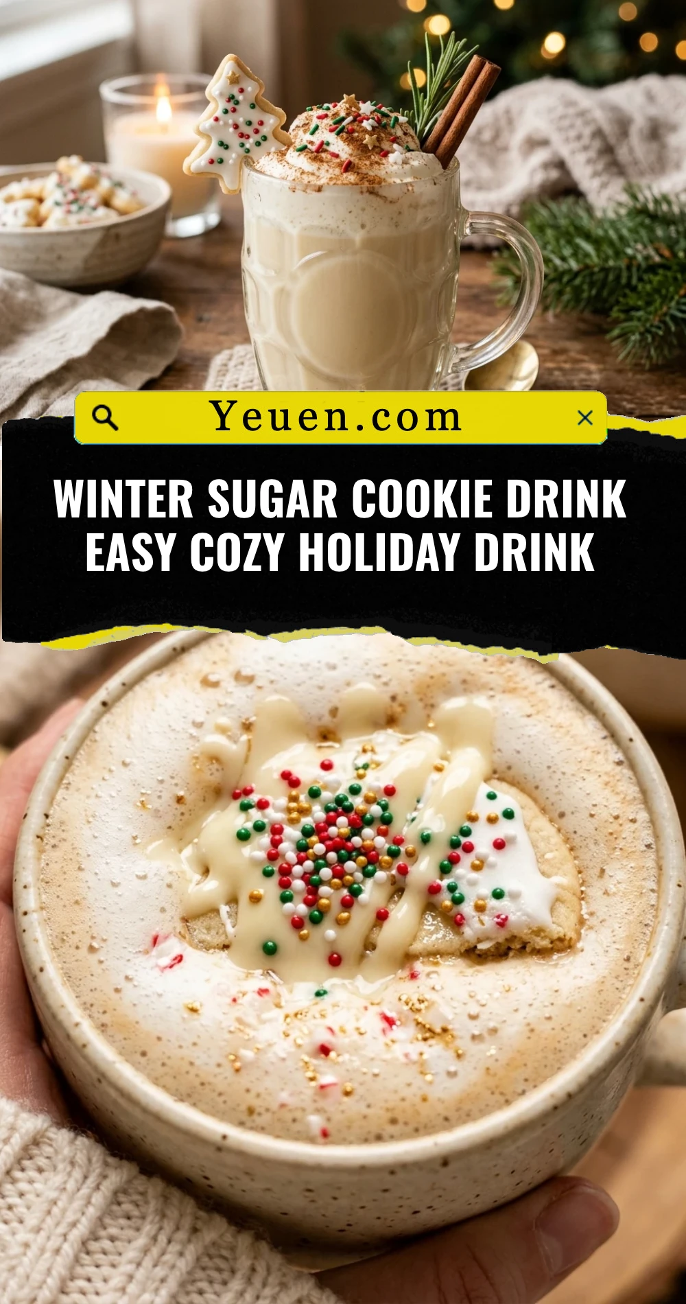Winter Sugar Cookie Drink Easy Cozy Holiday Drink