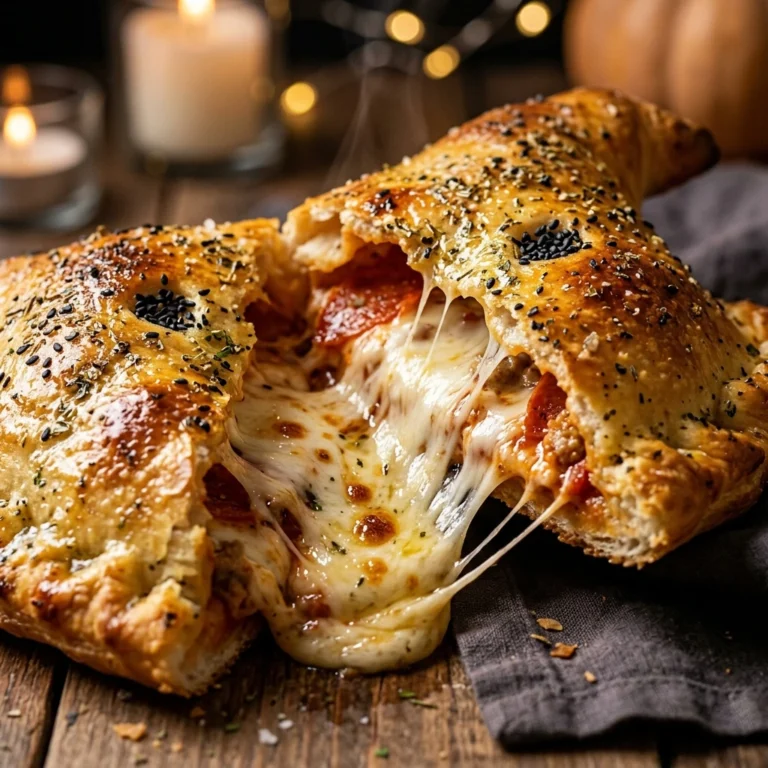 Witch Hat Calzones Halloween Cheesy Spooky