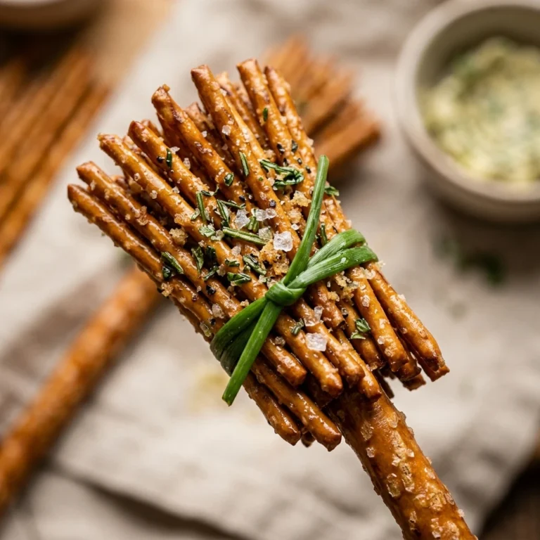 Witches Broom Pretzel Sticks - 5 Min Savory Dinner